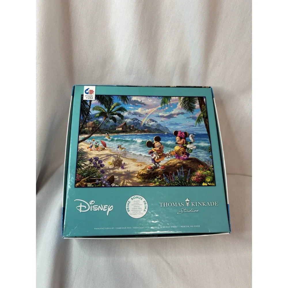 Ceaco Thomas Kinkade Disney Mickey & Minnie Hawaii 1000 Piece Puzzle NIP